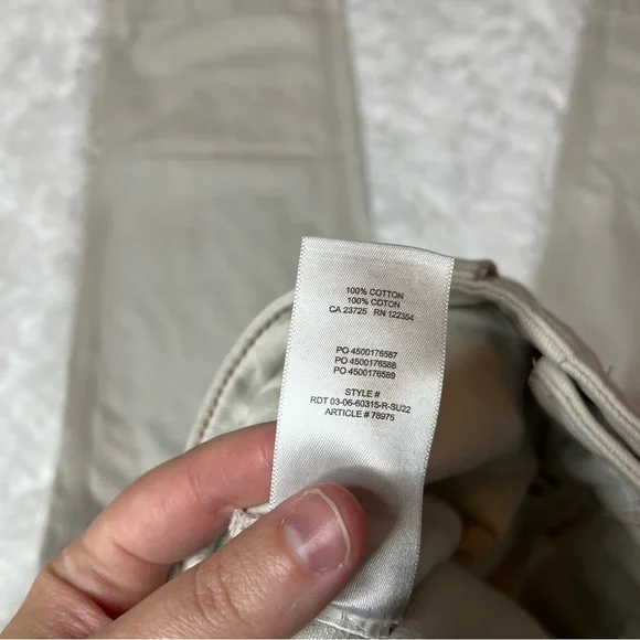 Aritzia TNA Greenwich Cream Cargo Baggy Pants 8 - Picture 6 of 6